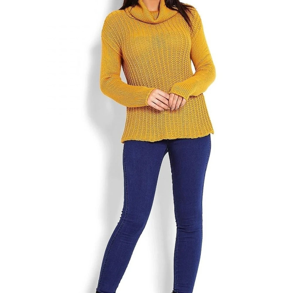 Acrylic Turtleneck Sweater