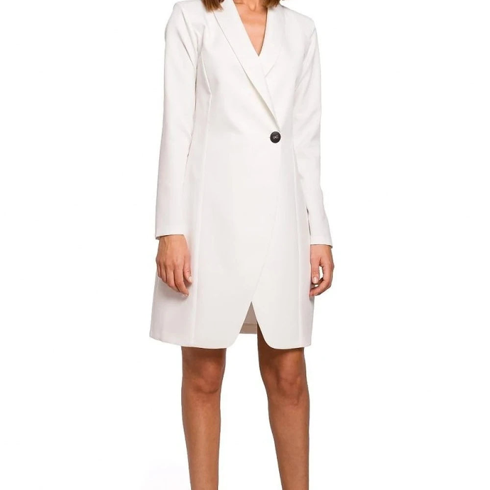 Jacket Cut Dress with Button Detail