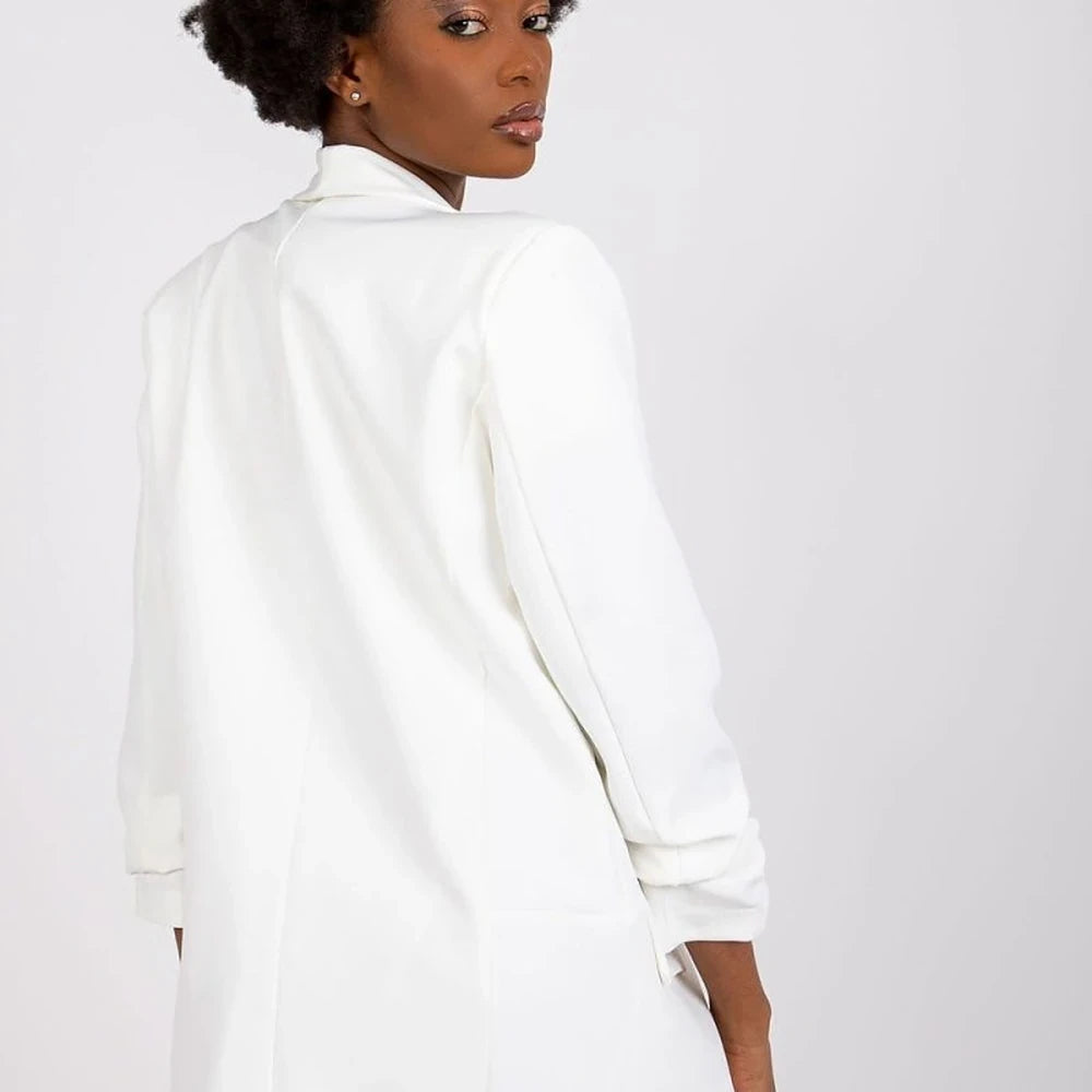 Women's Lined 3/4 Sleeve Unbuttoned Jacket