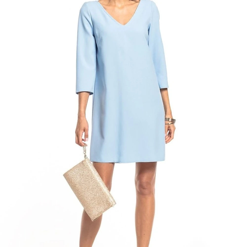 Day Dress with Short Sleeves and Belt