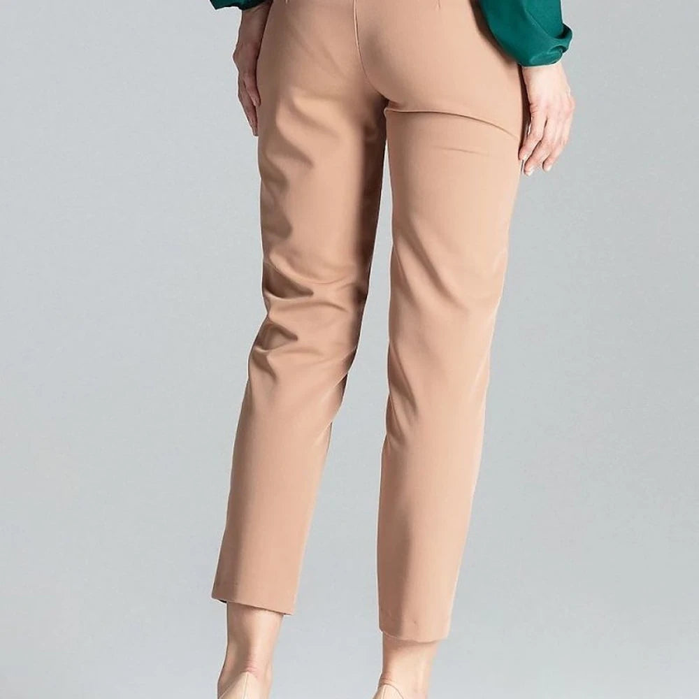 Women's Green Cigarette Trousers