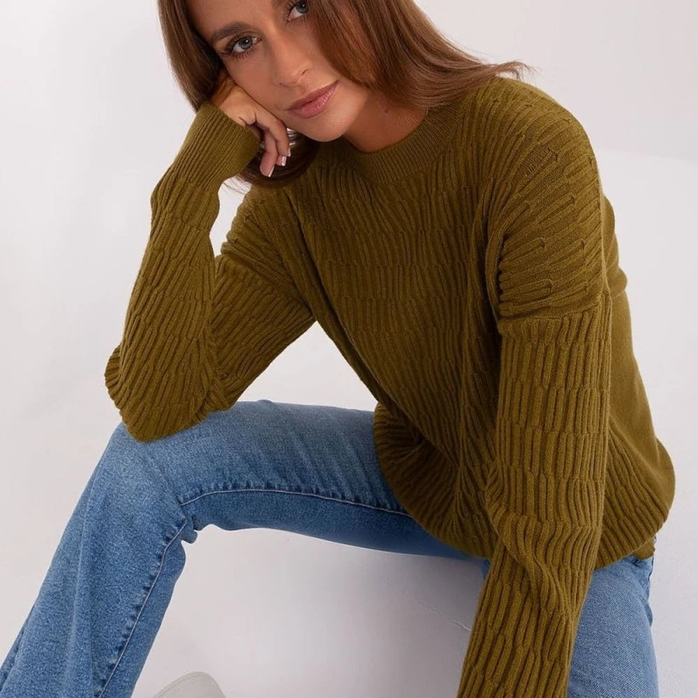 Women's Variegated Knit Sweater