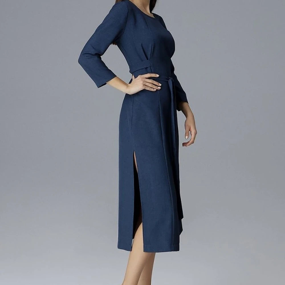 Women's Polyester 3/4 Sleeve Cocktail Dress