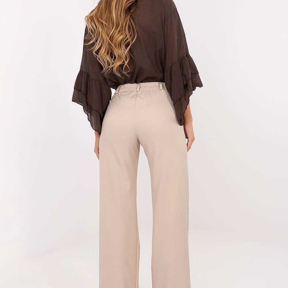 Women's High-Waisted Wide-Leg Trousers