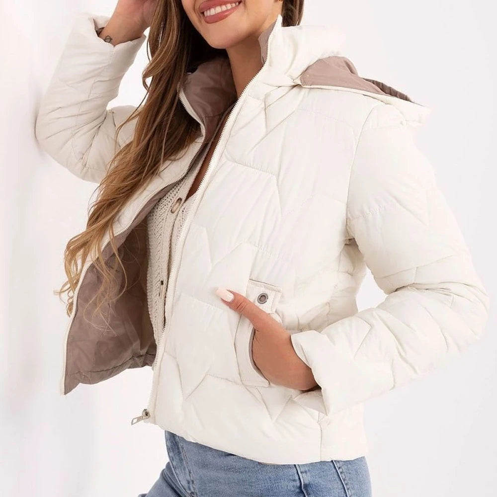 Women's Detachable Hood Down Jacket