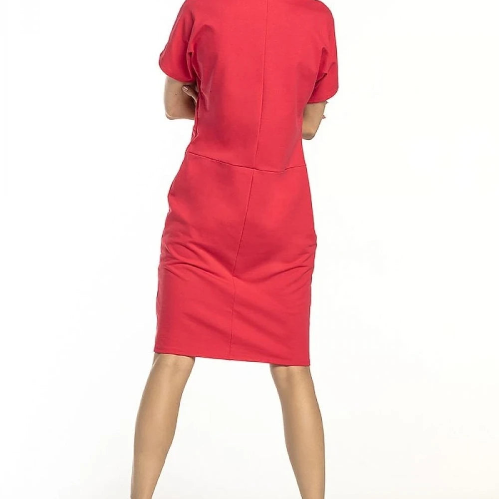Loose Knit Turtleneck Sweatshirt Dress