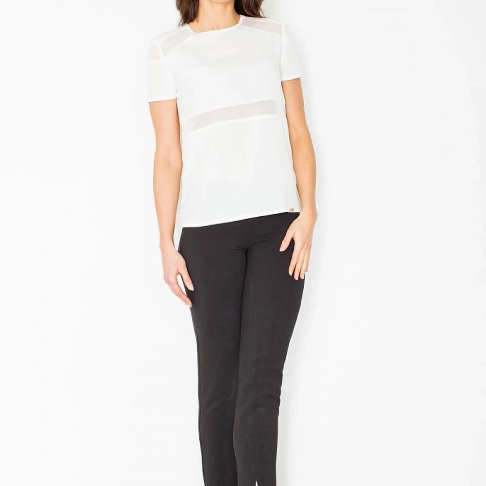 Women's Straight Cut Trousers with Side Zip
