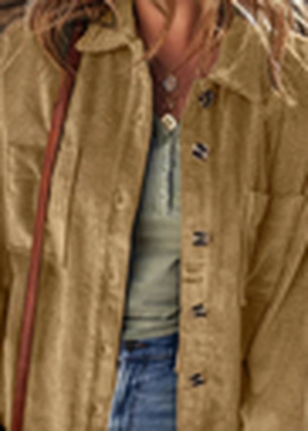 Polyester blend long sleeve jacket