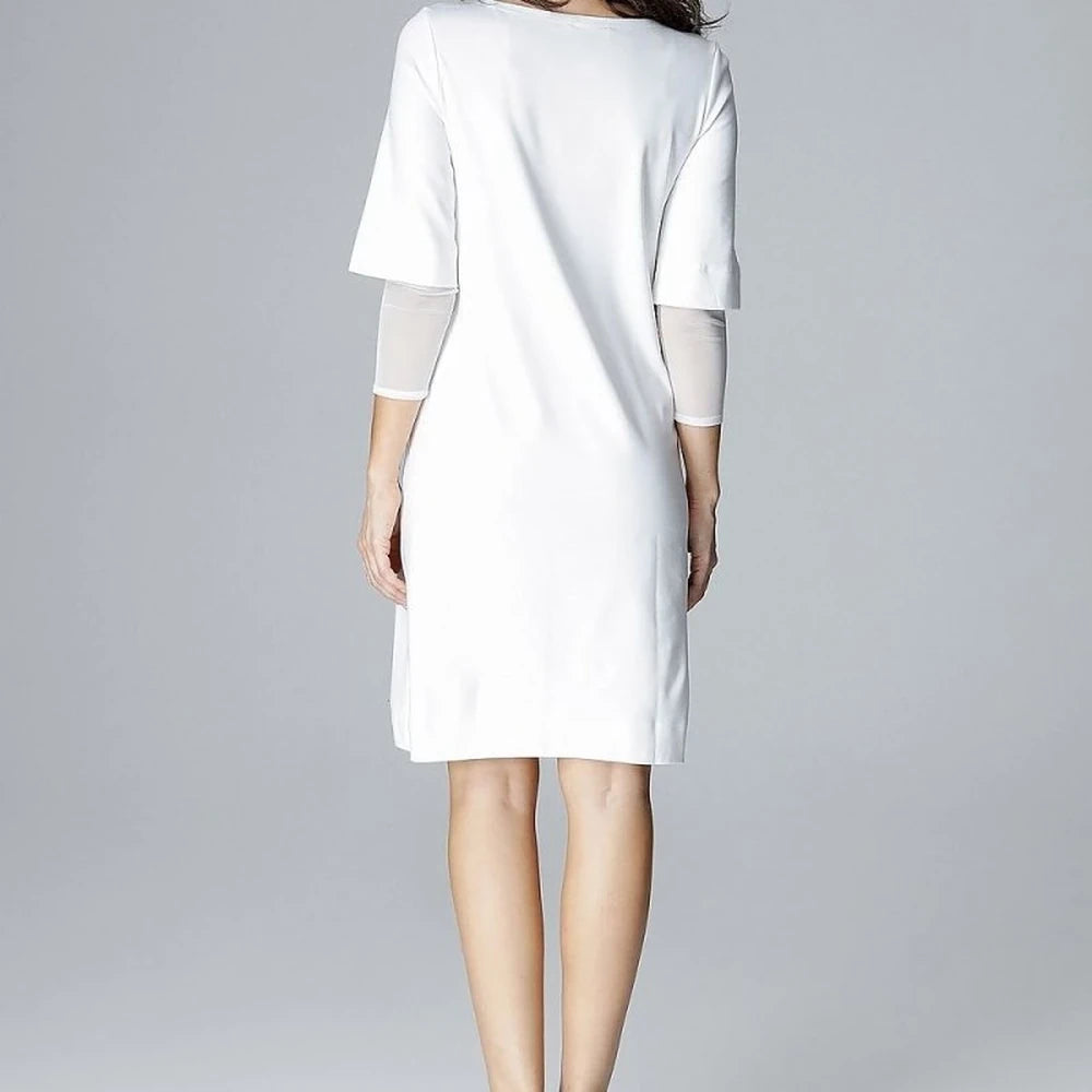 Cocktail Dress with Mesh Insert