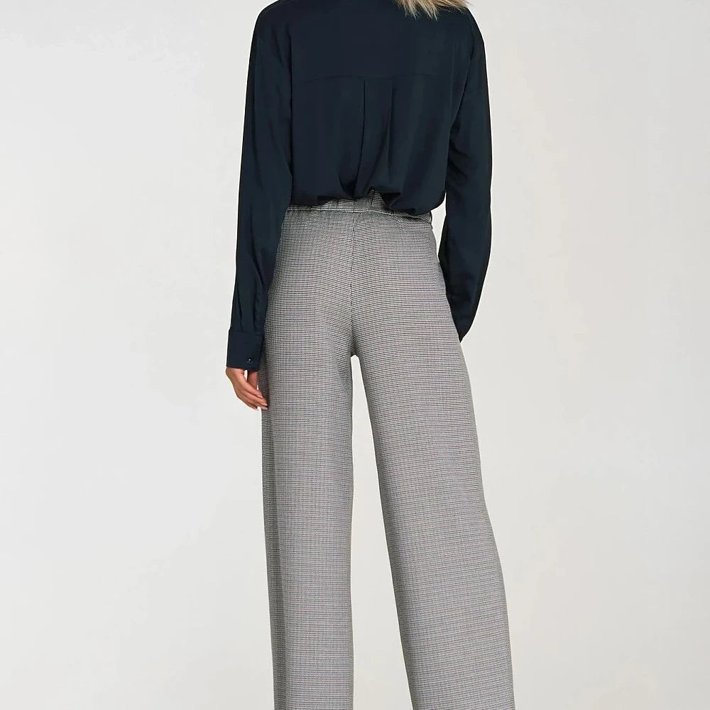 Viscose Oversized Blouse with Polo Neck