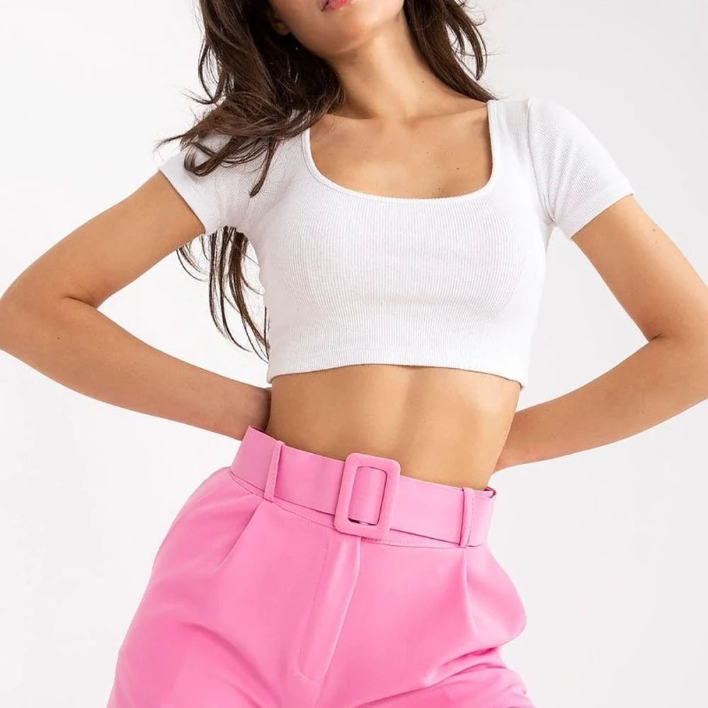 Women's Violet Spandex Polyester Shorts