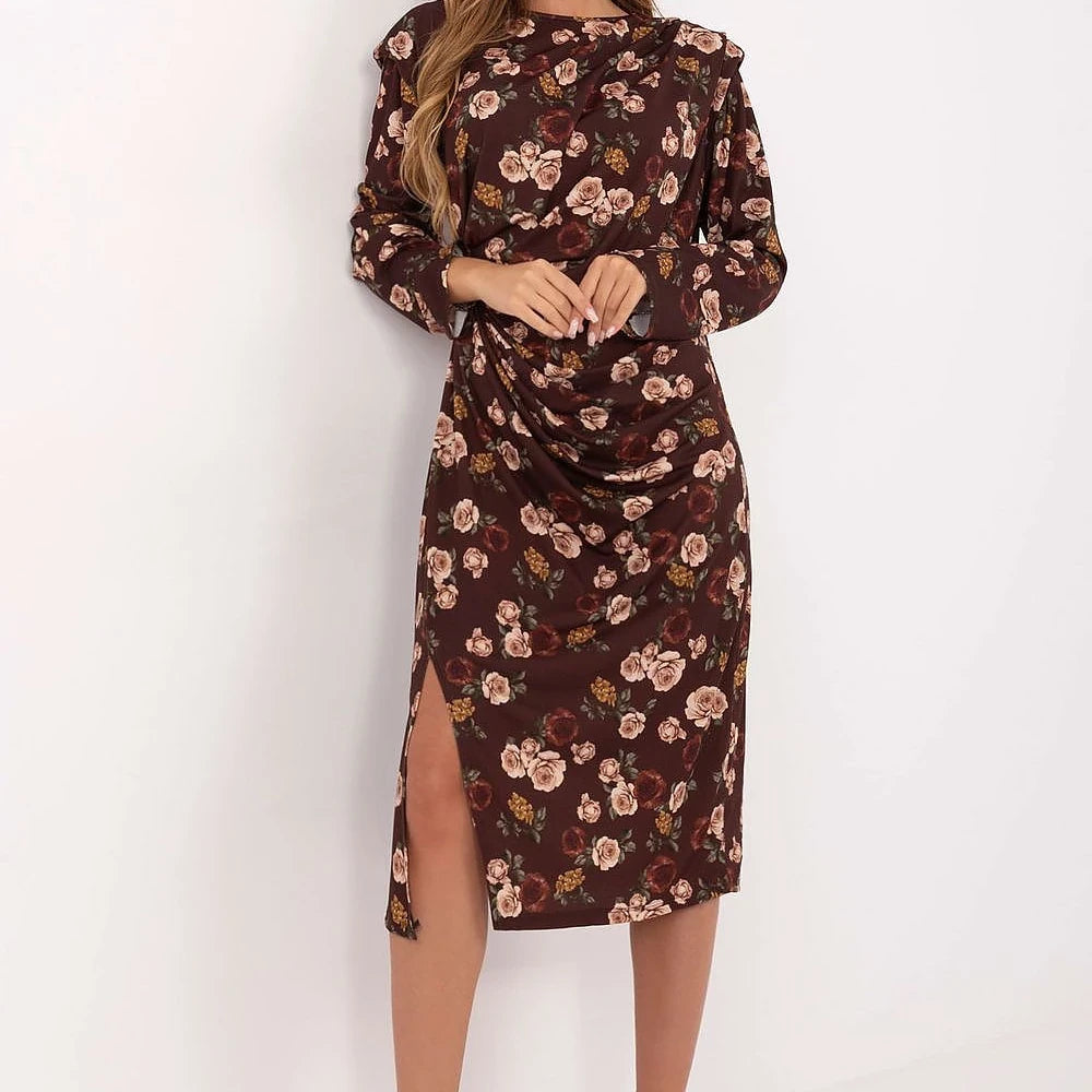 Midi Dress Floral Pattern
