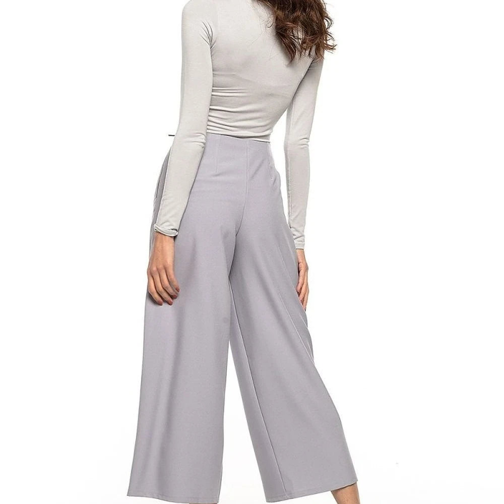 High Waisted Wide Leg Trousers