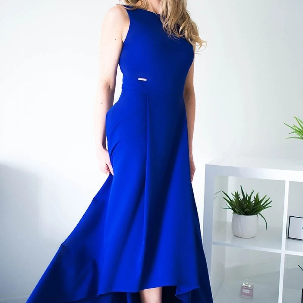 Maxi Cocktail Dress with Zipper