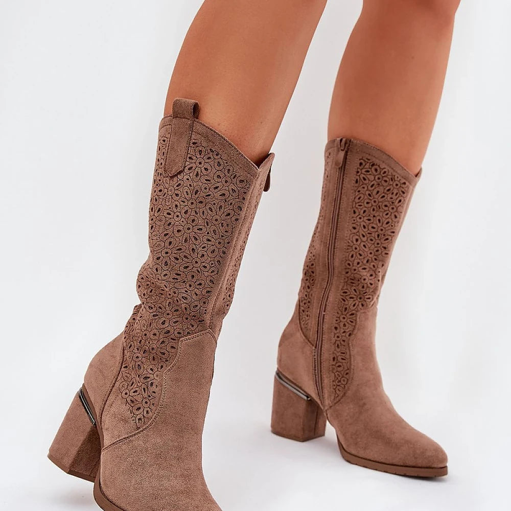 Open-work Boots Step in style
