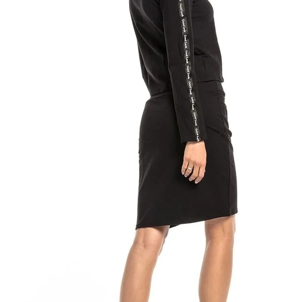 Striped Sleeve Sweatshirt in Cotton Blend