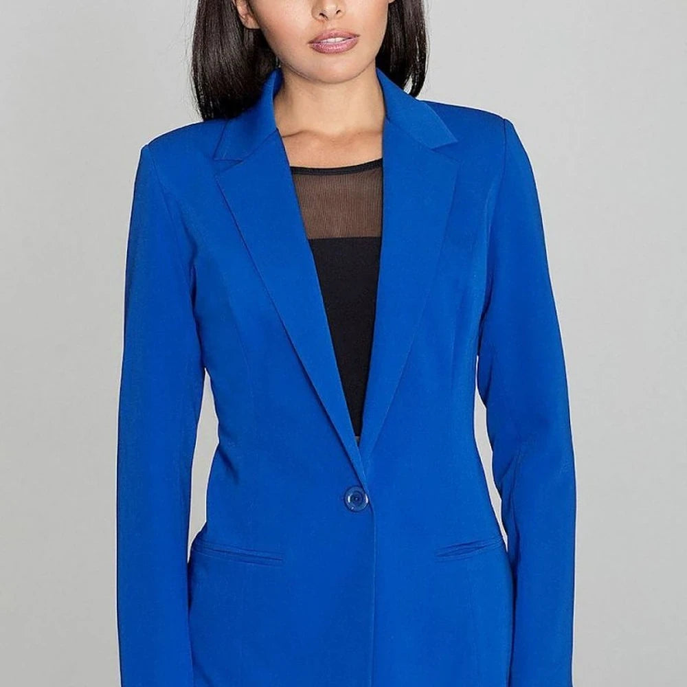 Long Loose Fit Button-Up Jacket