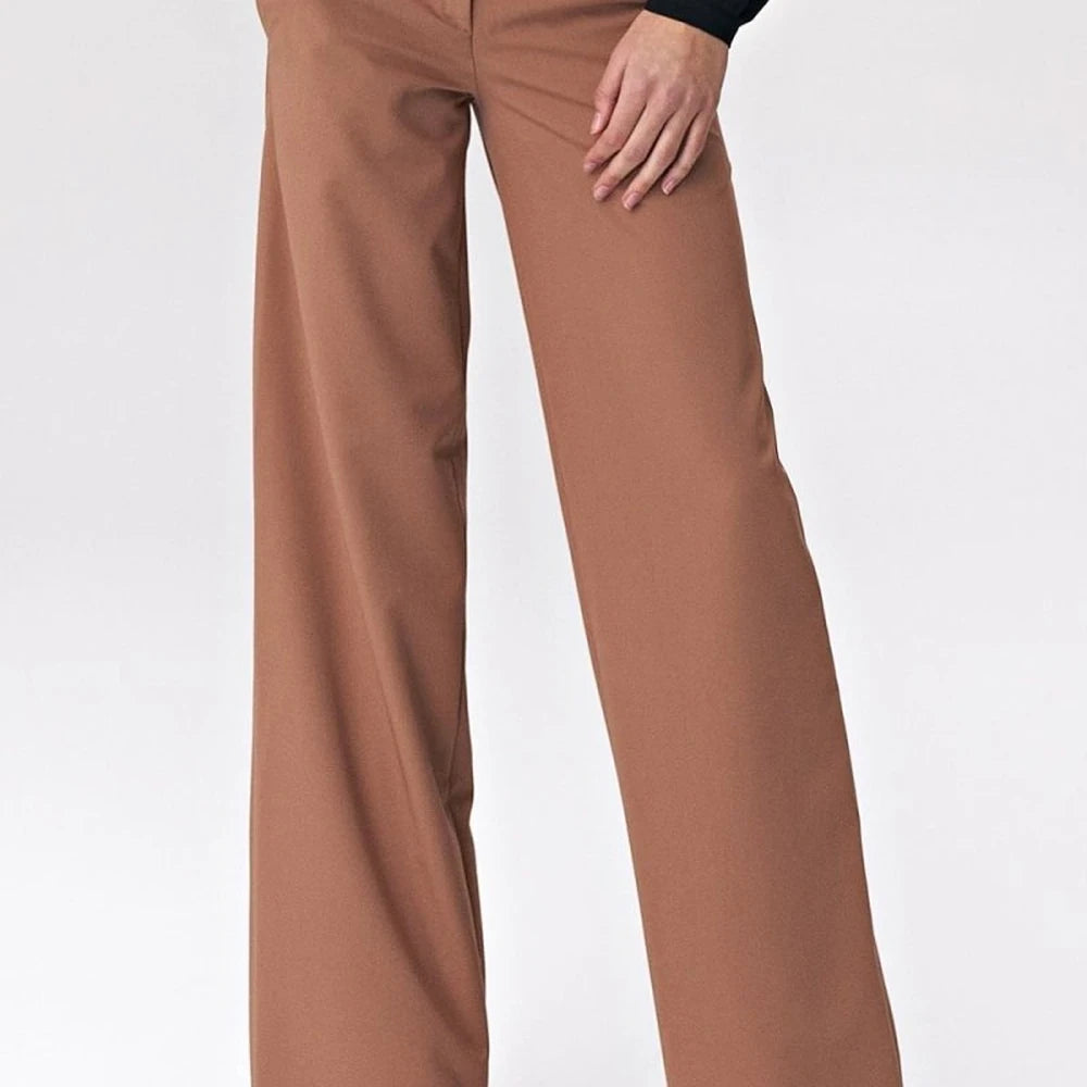 Palazzo Cut Trousers with Decorative Studs