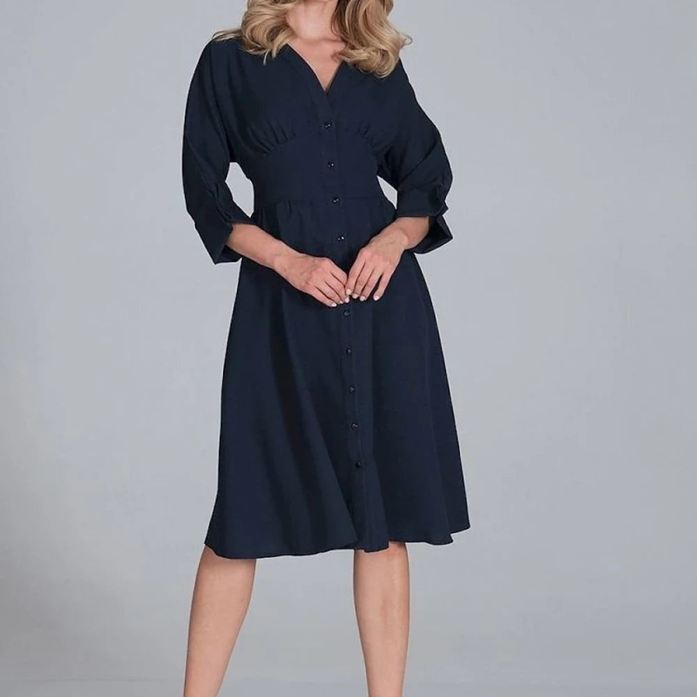 Midi Dress with Kimono Top