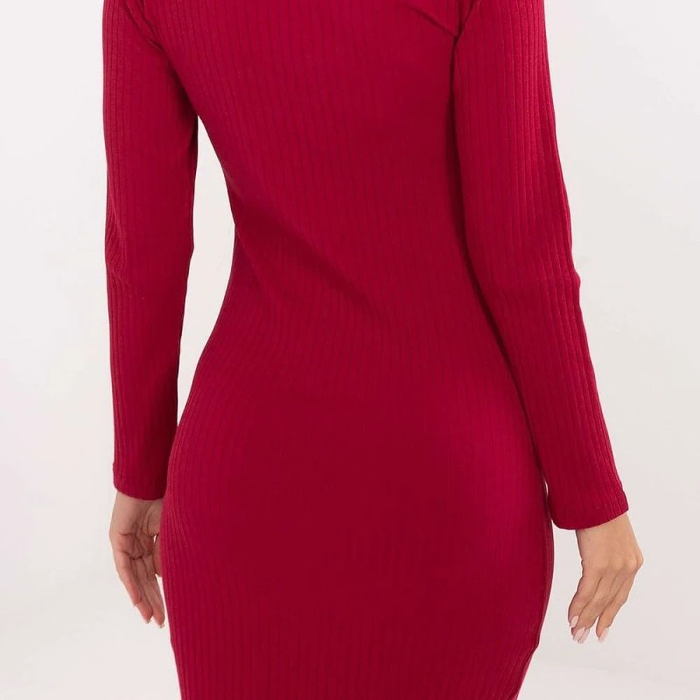 Ribbed Cotton Pencil Dress
