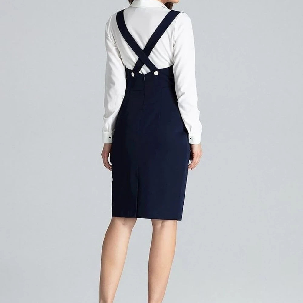 Sleeveless Midi Dress with Open Back