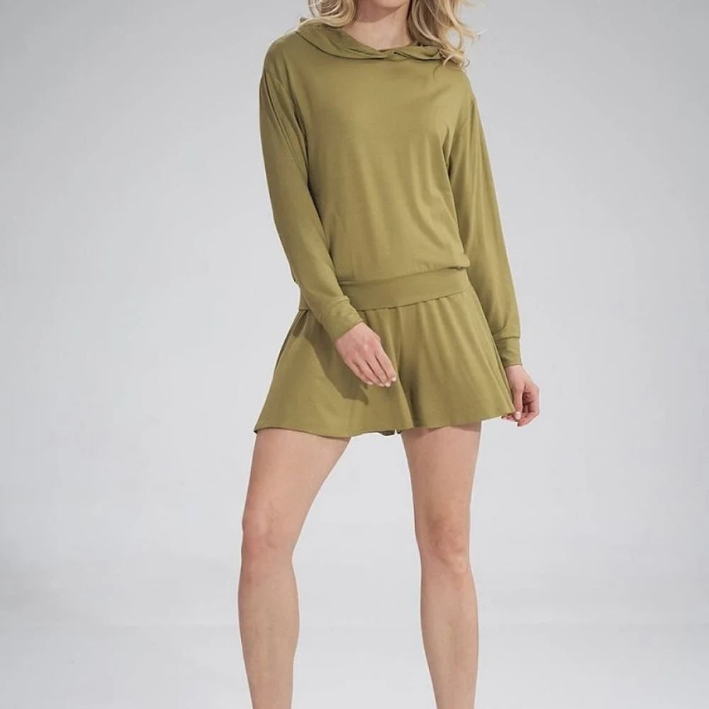 High-Waisted Wide Leg Shorts