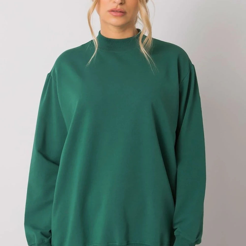 Women's Long Sleeve Stand Collar Sweatshirt