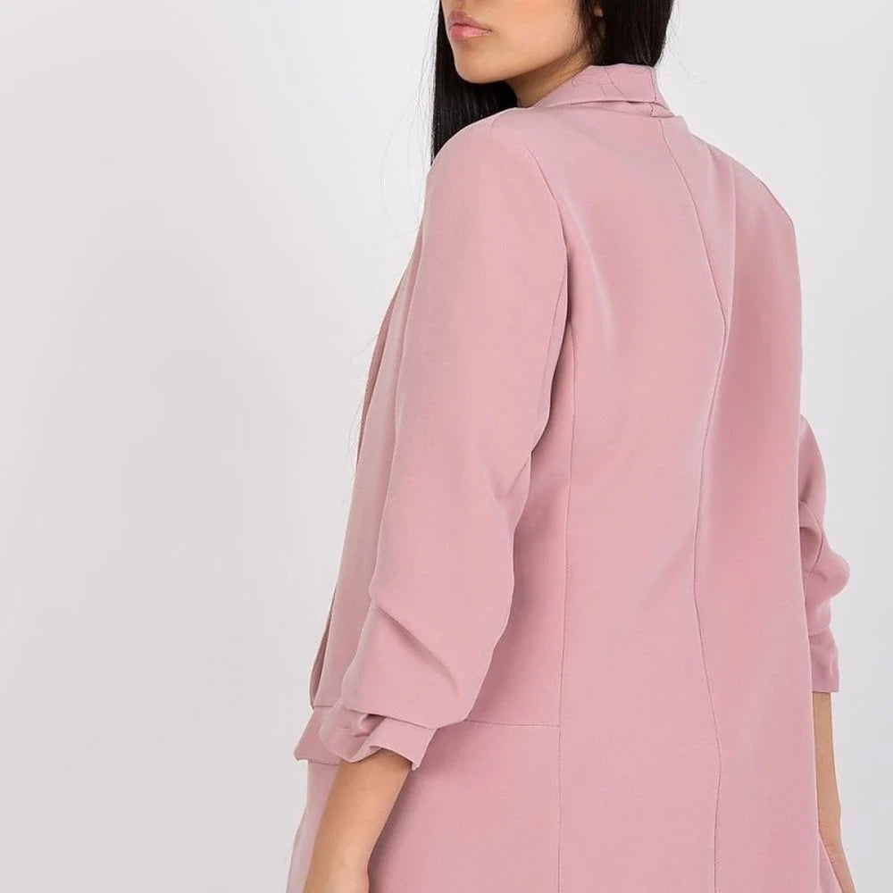 Women's Lined 3/4 Sleeve Unbuttoned Jacket