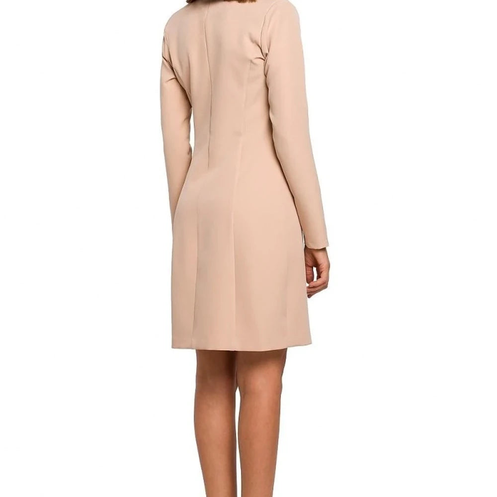 Jacket Cut Dress with Button Detail