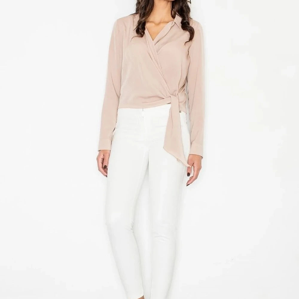 Elegant Tie-Waist Blouse for Women