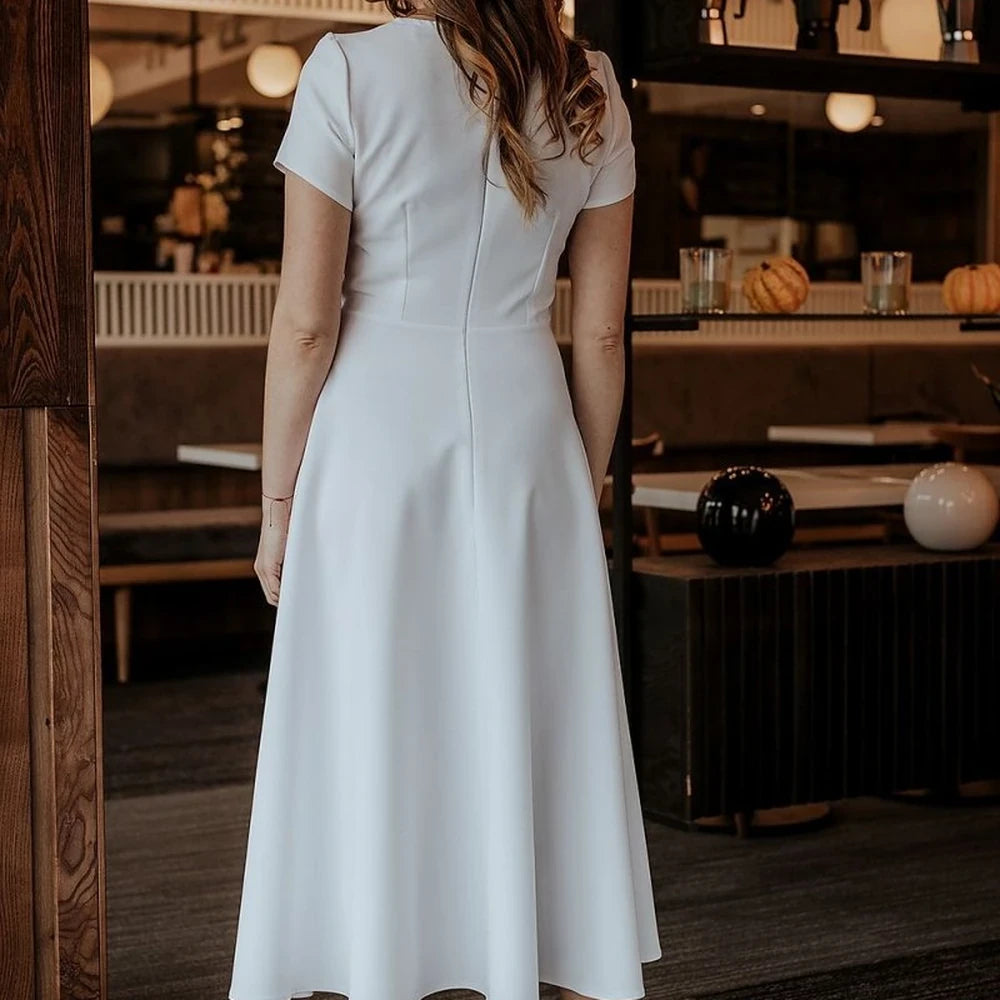Long Sleeve Day Dress with Zipper