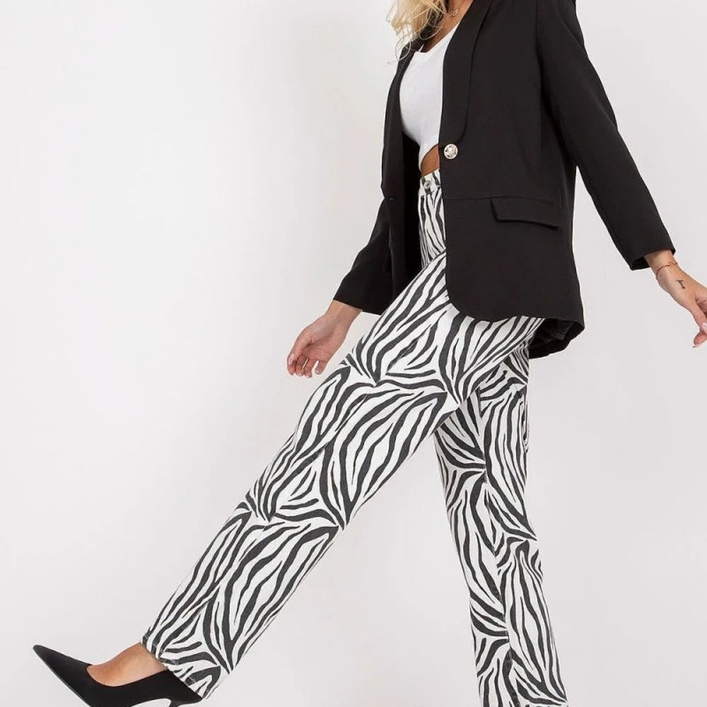 Classic Button-Front Lined Blazer