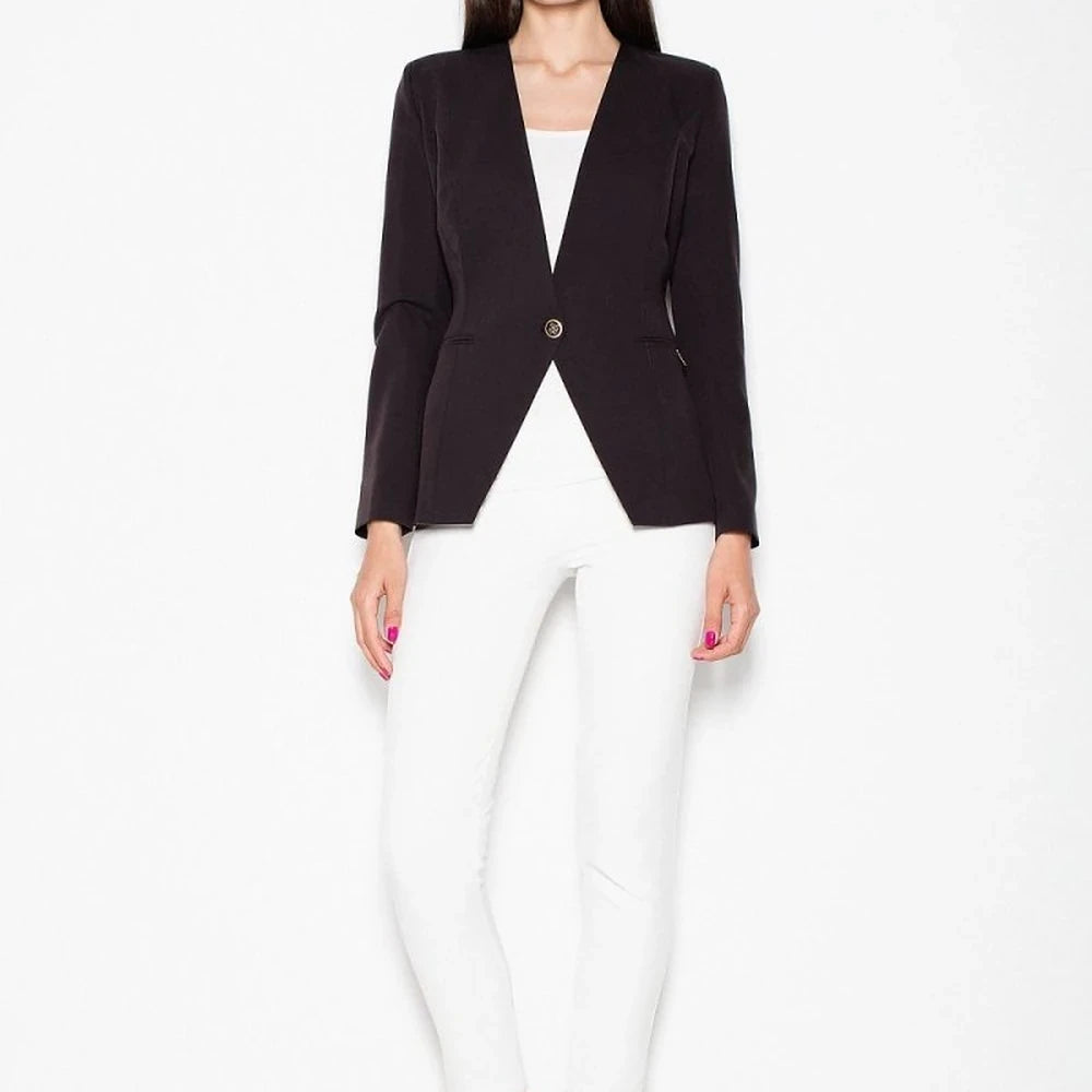 Slim Fit Single Button Jacket