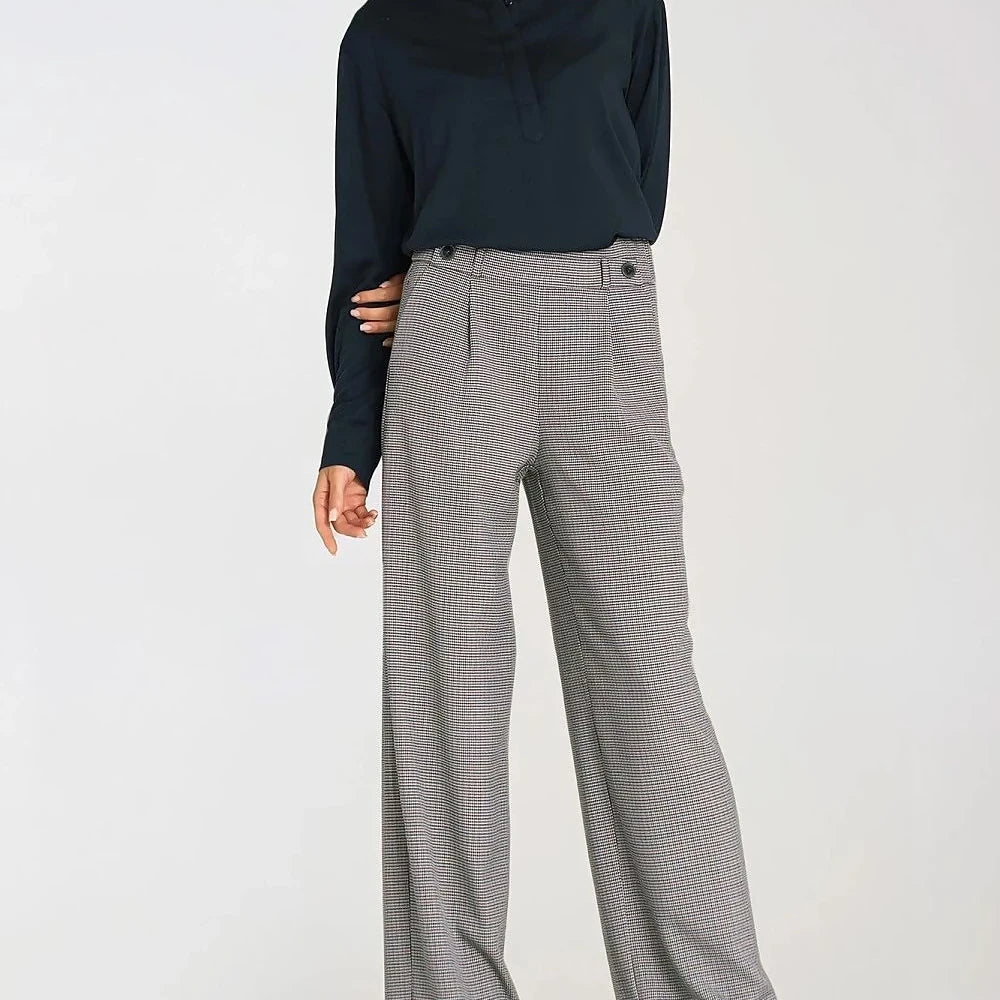 Women's High Waist Wide Leg Trousers