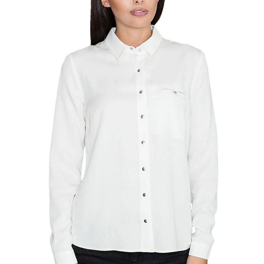Viscose Long Sleeve Shirt with Pocket
