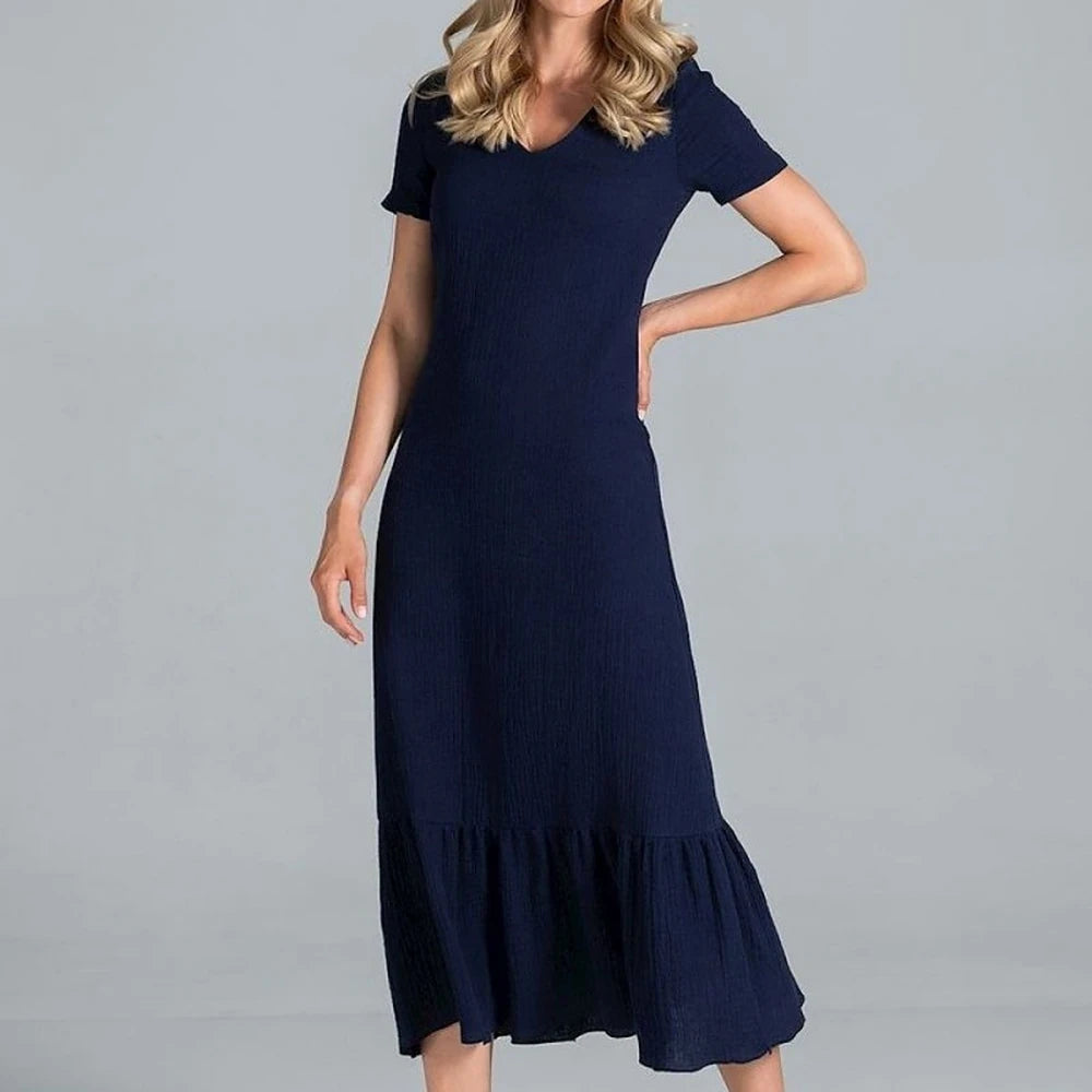 Midi Dress with Sweetheart Neckline