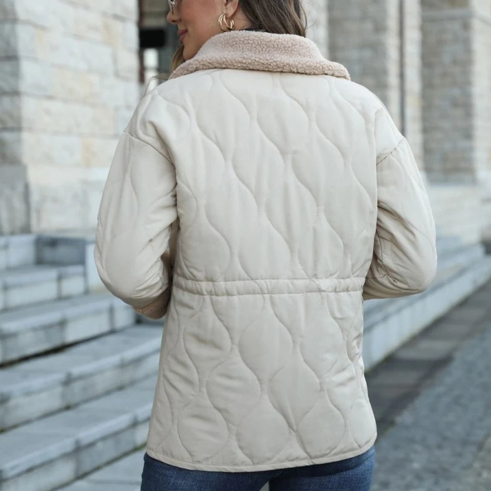 Collared Snap Down Jacket