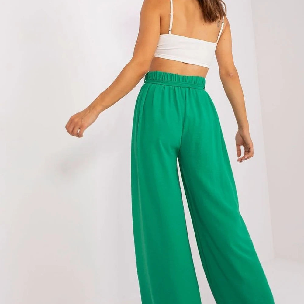 Wide Leg High Waist Trousers