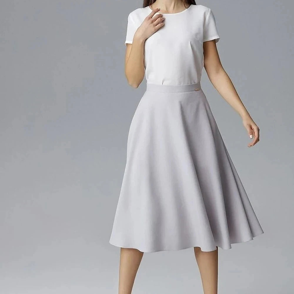 Belted Flared Skirt
