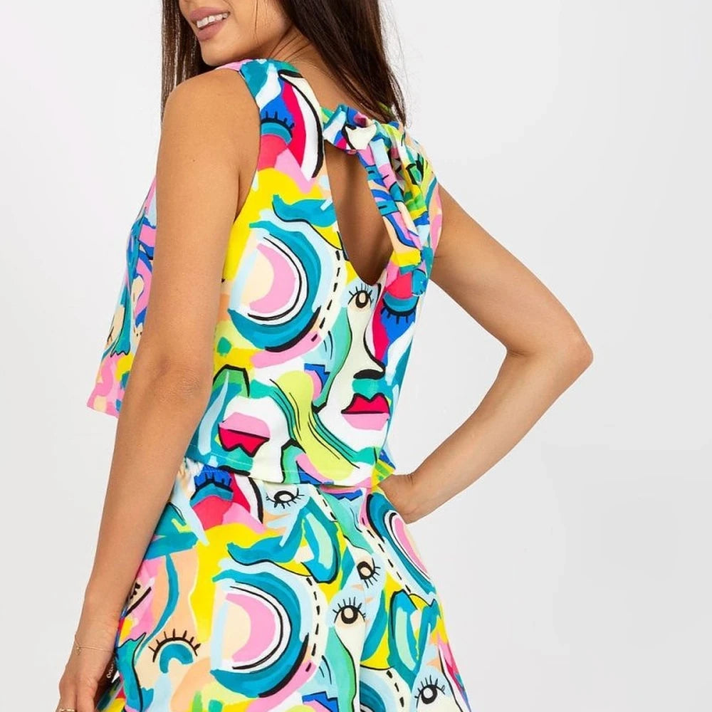 Summer Set: Top and Wide-Leg Shorts