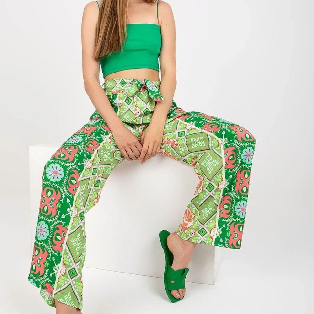 High Waist Wide Leg Trousers