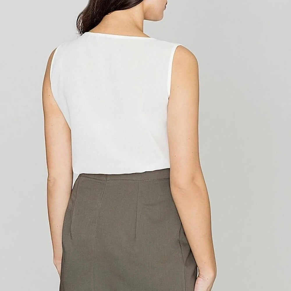 Pencil Skirt with Asymmetric Cut