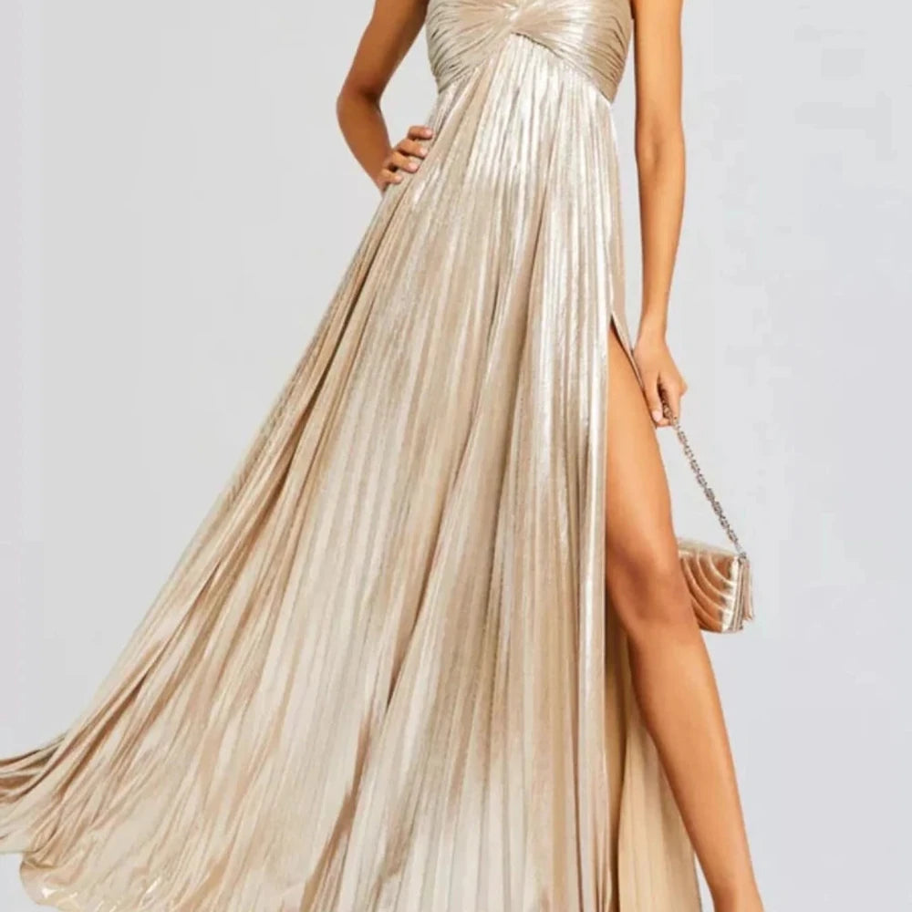 Sweetheart Neck Tube Maxi Dress with Split