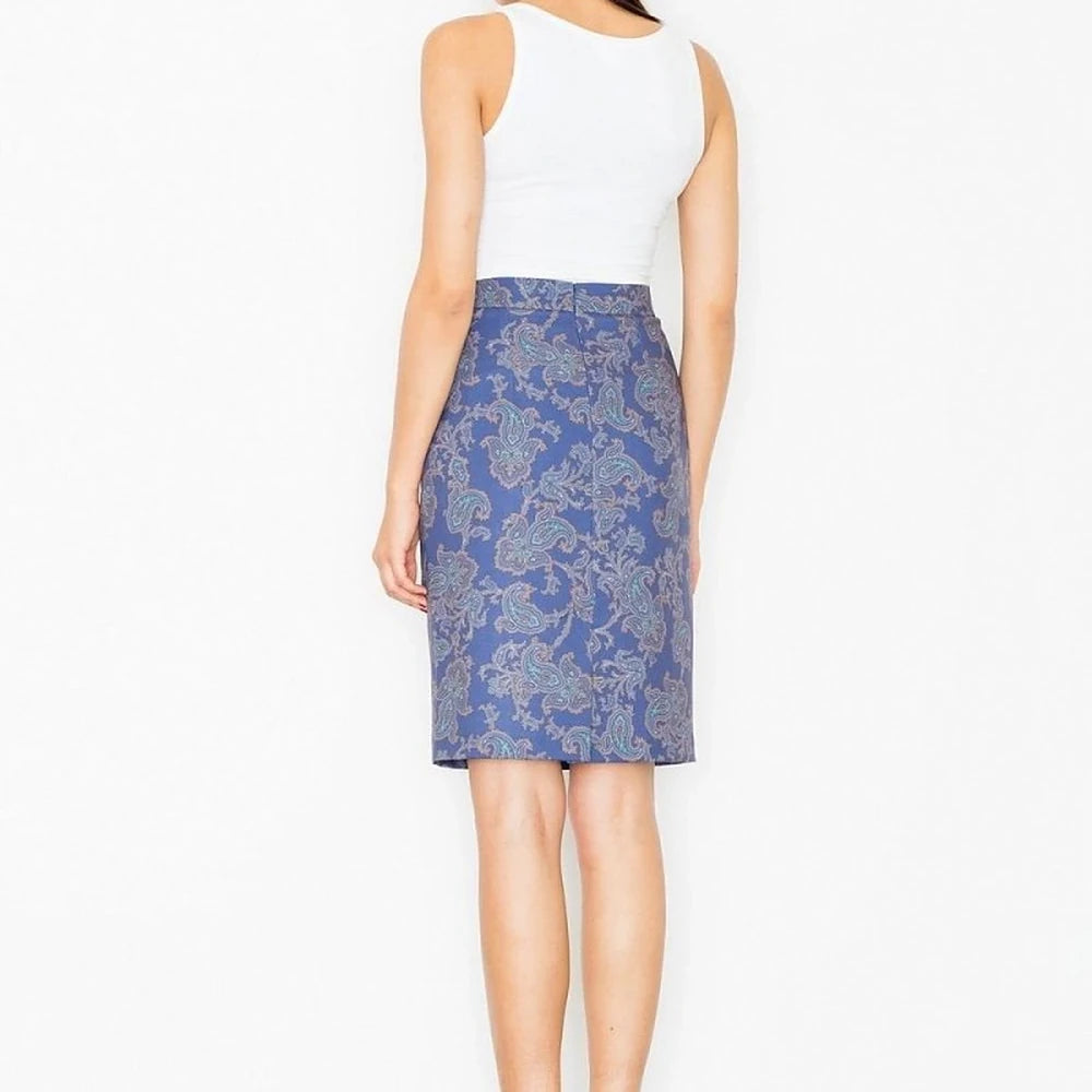 Elegant Patterned Pencil Skirt
