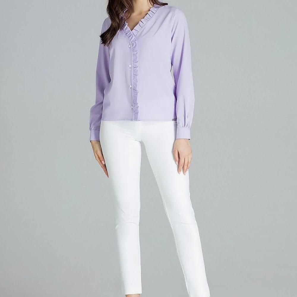 Classic Shirt with Heart Neckline