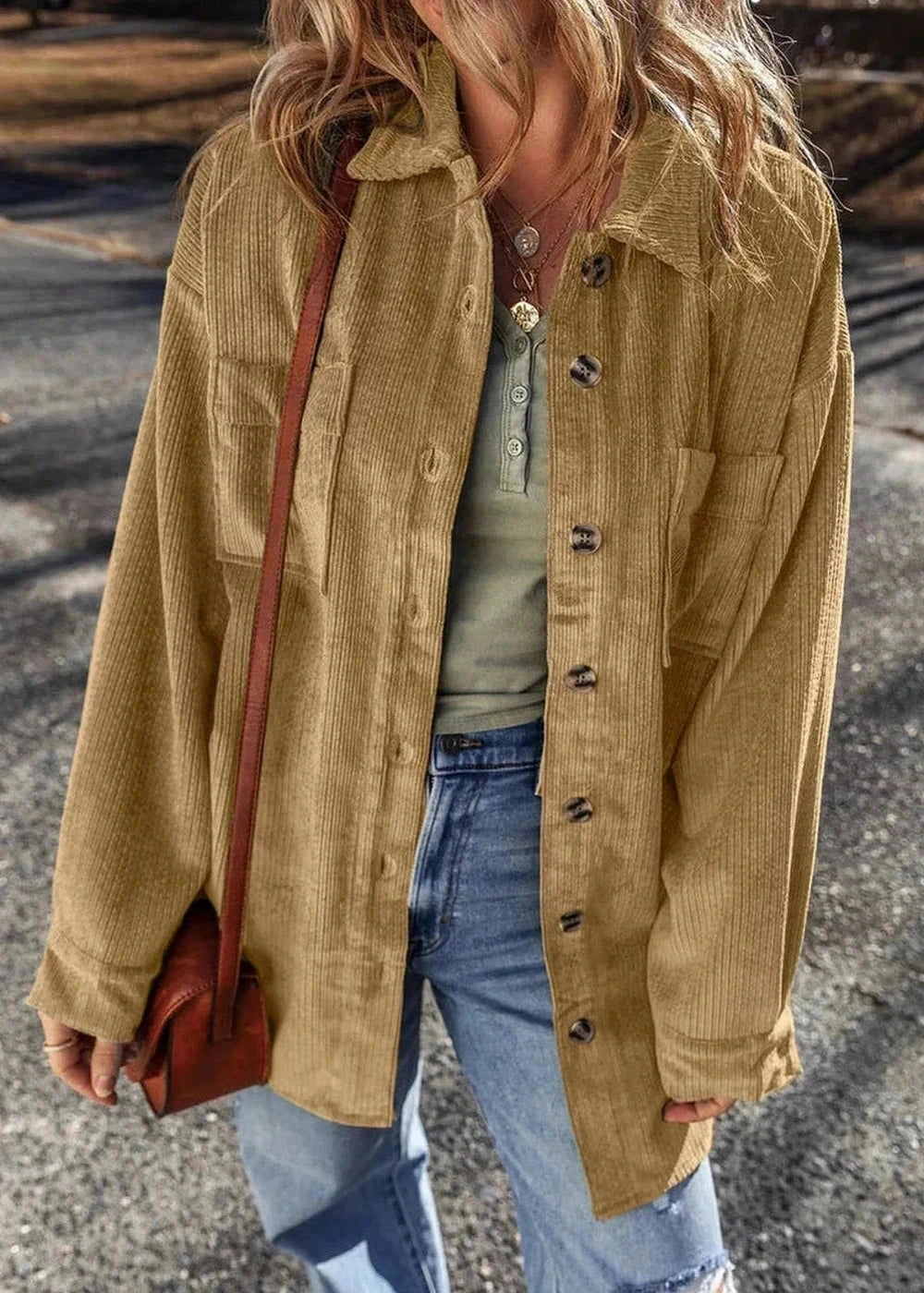 Polyester blend long sleeve jacket