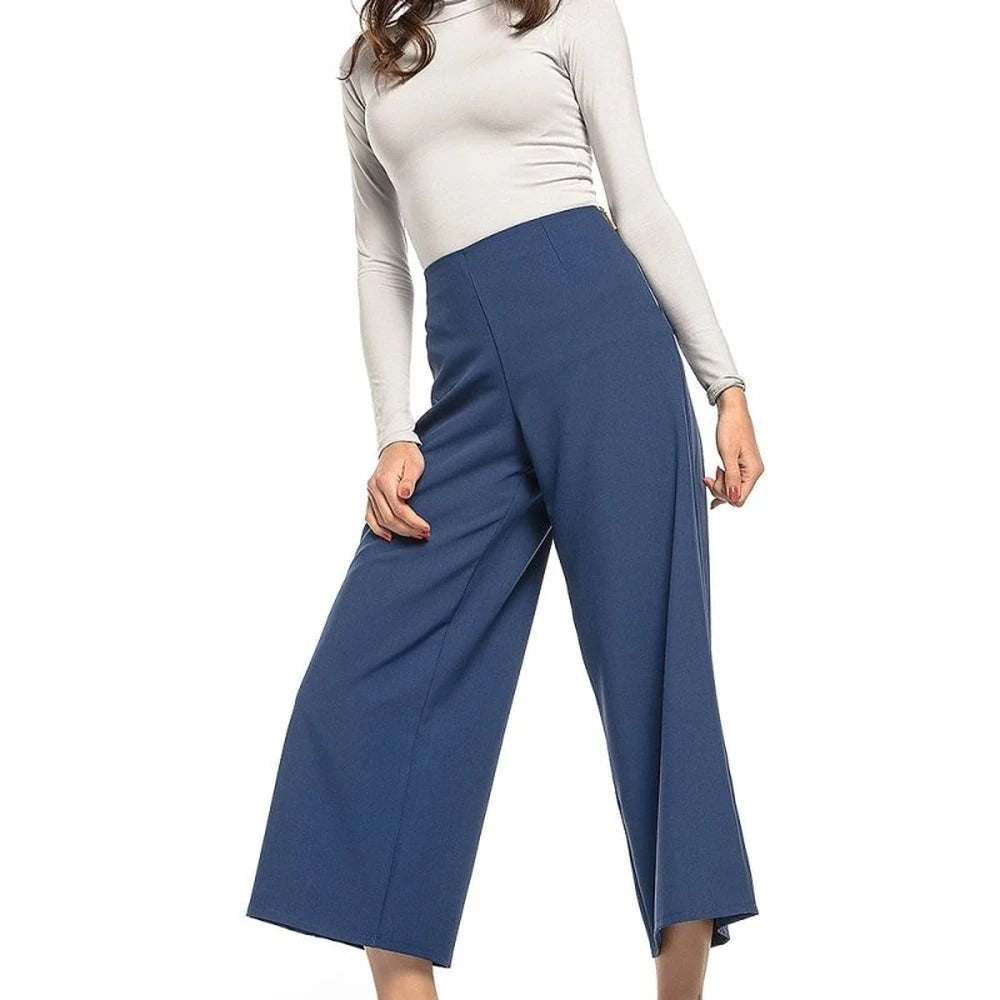 High Waisted Wide Leg Trousers
