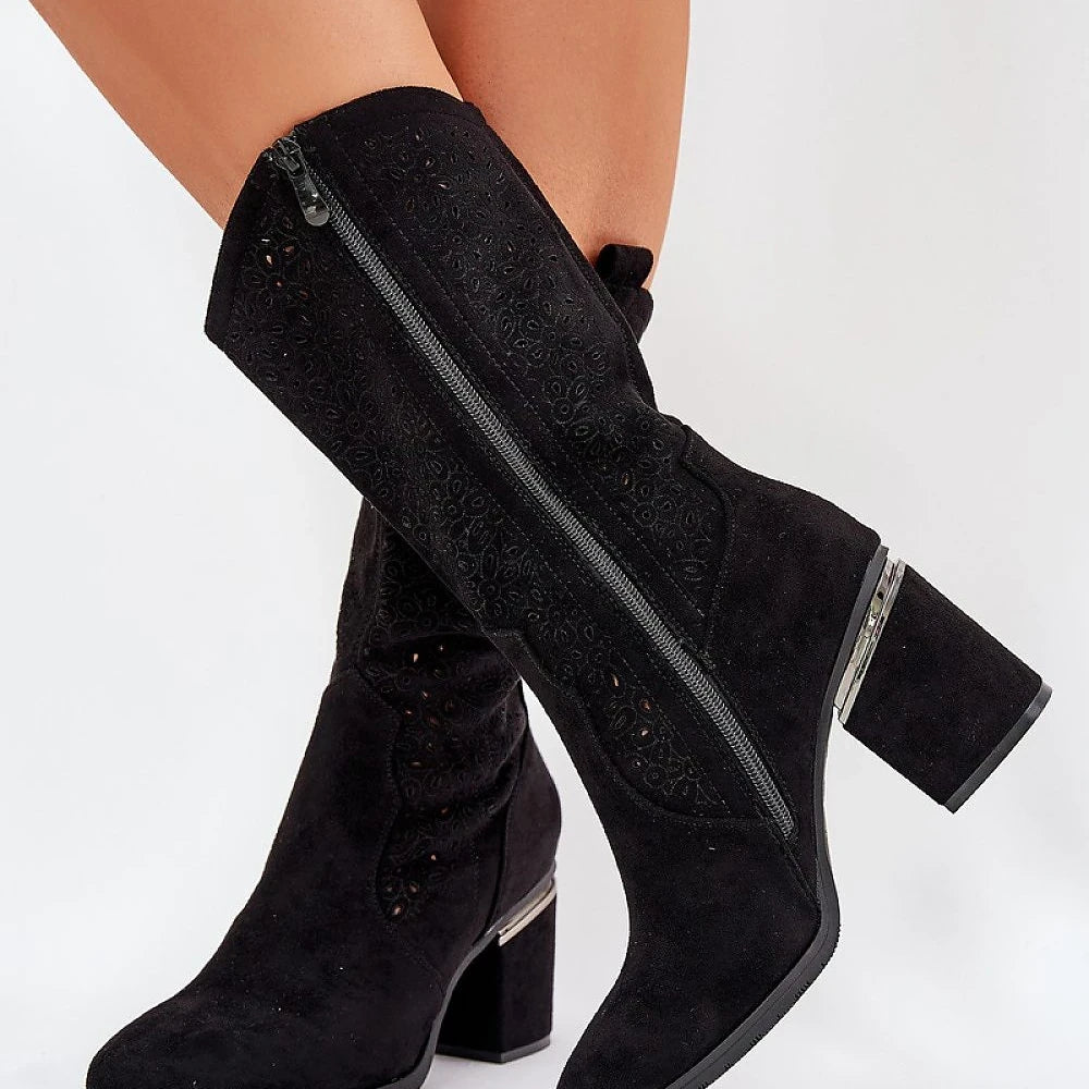 Open-work Boots Step in style