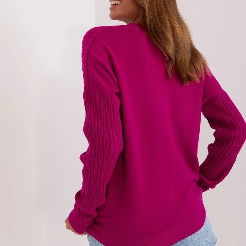 Women's Variegated Knit Sweater