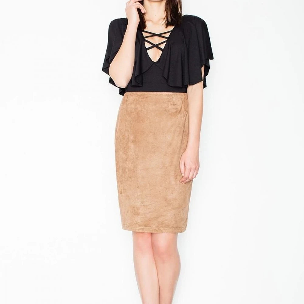 Knee-Length Green Skirt